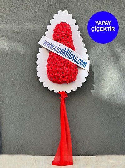 Kırmızı Yapay Düğün Çiçeği