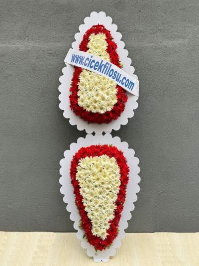 Kırmızı Beyaz Açılış Düğün Nikah Sepeti