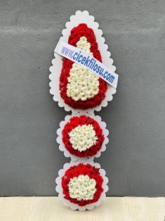 Kat Kat Mutluluk Kırmızı Beyaz Gerberalar